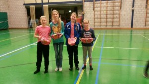 De koplopers van het klassement, De Poppies! vnlr, Lieke, Nova, Femke, Milou